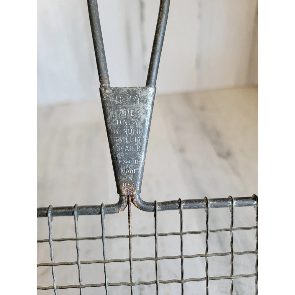 Acme Grater‎ vintage metal kitchen cooking tool unique home decor